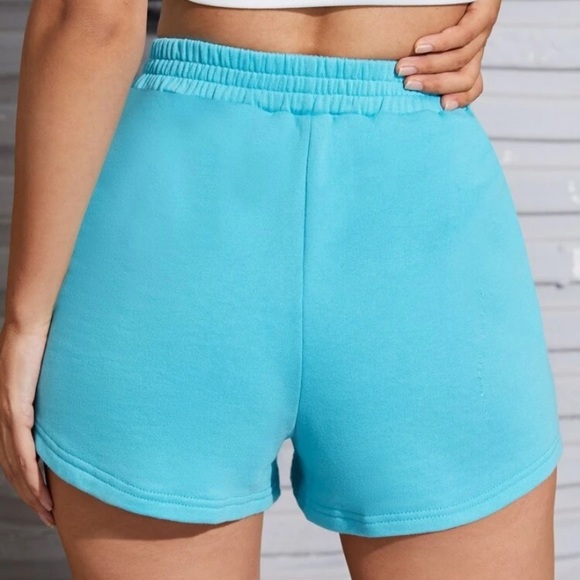 NEW INVENTORY 🦋💫Mint Blue Letter Graphic Track Shorts💫🦋 - Picture 5 of 6